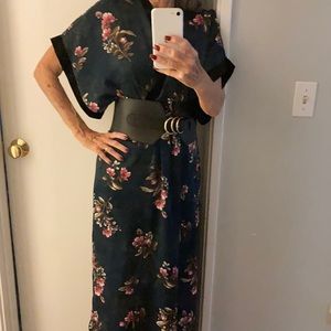 Kimono maxi dress..NWOT corset belt not included.
